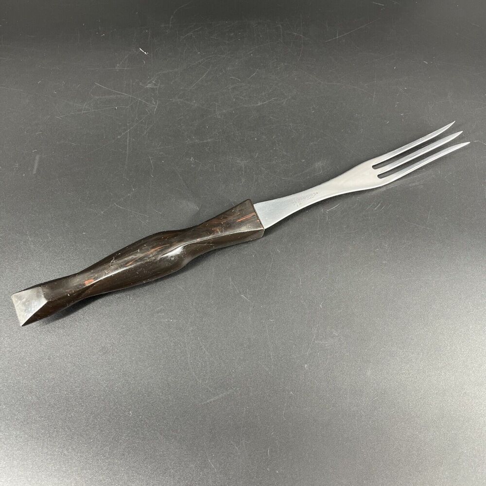 Cutco #1726 Turning Fork Brown Black Marbled Handle Made in USA